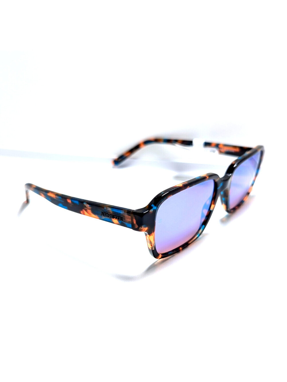 Arnette Zayn x Arnette Unisex Tortoise Blue Gradient Rectangle Sunglasses UV